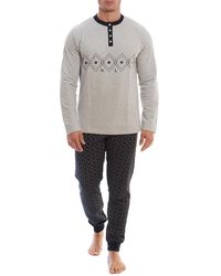 Kisses&Love - Klp3 Long Sleeve Fleece Winter Pajamas - Lyst