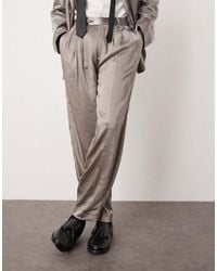 ASOS - Oversized Tapered Suit Trousers - Lyst