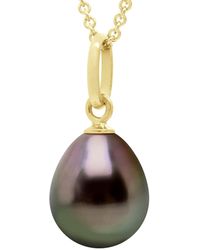 Ateliers Saint Germain - Pendant Articulated Thread 750 And Real Cultured Tahiti Pearl Pear 8-9 Mm - Lyst