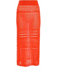 Quiz - Crochet Midi Skirt - Lyst