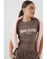 DSGN Studio - Applique Fitted T-Shirt - Lyst
