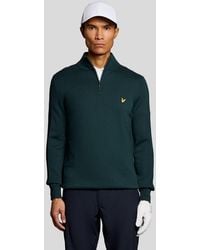 Lyle & Scott - Cotton Blend 1/4 Zip Jumper - Lyst