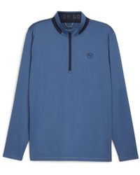 PUMA - Golf Lightweight Quarter-Zip Top - Lyst