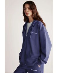Grimelange - Hooded Zip-Front Oversized Sweatshirt - Lyst