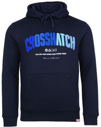 Crosshatch - Chest Print Hoodie Cotton - Lyst