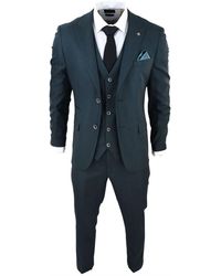 Paul Andrew - 3 Piece Check Tailored Fit Suit Wool - Lyst