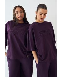 DSGN Studio - Towelling Applique Oversized T-Shirt - Lyst