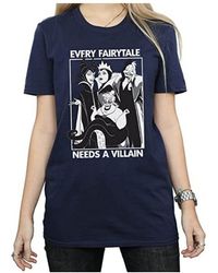 Disney - Ladies Every Fairy Tale Needs A Villain Cotton Boyfriend T-Shirt () - Lyst