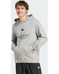 adidas - Brand Love French Terry Hoodie - Lyst