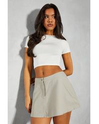 MissPap - Asymmetric Back Floaty Mini Skirt - Lyst