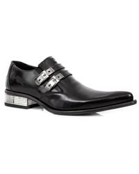 New Rock - Leather Buckled Newman Shoes- M-2246-S14 - Lyst