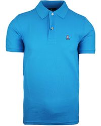 Psycho Bunny - Classic Polo Short Sleeve Cotton Top B6K001B1Pc Peacock - Lyst