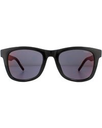 BOSS - Hugo Door Hugo Boss Zonnebril Hg 1070/s 807 Ao Glanzende Zwarte Rode Spiegel - Lyst