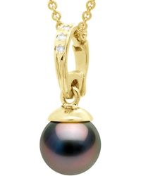 Ateliers Saint Germain - Beaded Pendant Openable And Real Cultured Tahiti Pearl Round 10-11 Mm - Lyst