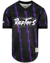 Mitchell & Ness - Michtell & Nba Toronto Raptors Wordmark Mesh T-Shirt - Lyst