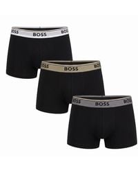 BOSS - Pack Of 3 Cotton Boxer Shorts 50554693 - Lyst