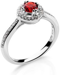 Orphelia - 'Kaia' 925 Sterling Ring - Lyst