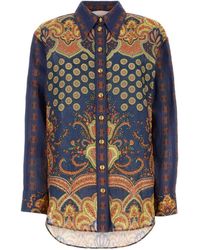 Valentino Garavani - Printed Linen Shirt - Lyst