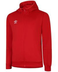 Umbro - Total Training Knitted Full Zip Hoodie (Vermillion/ - Lyst
