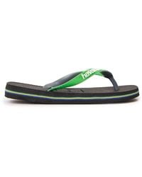 Havaianas - Hav. Brasil Mix Leaf Marine B Flip Flops - Lyst