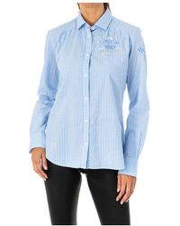 La Martina - Womenss Long-Sleeved Shirt With Lapel Collar Lwc302 - Lyst