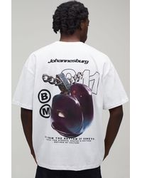 BoohooMAN - Oversized Cherry Graphic T-Shirt - Lyst