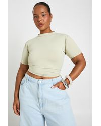 Boohoo - Plus Second Skin Crew Neck Everyday Tee - Lyst