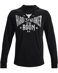 Under Armour - Project Rock Terry Hoodie - Lyst