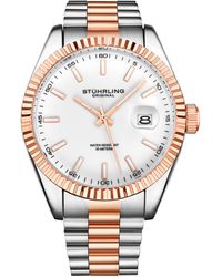 Stuhrling - Lineage Two-Tone Bracelet Wrist Watch - Lyst