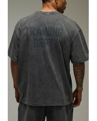 BoohooMAN - Training Dept Washed Oversized T-Shirt - Lyst