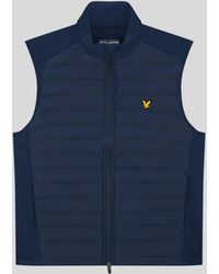 Lyle & Scott - Hybrid Quilted Full Zip Golf Gilet - Lyst