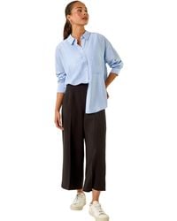 Roman - Petite Stripe Buttoned Pocket Shirt - Lyst