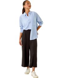Roman - Petite Stripe Buttoned Pocket Shirt - Lyst