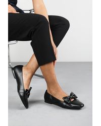 Where's That From - Wheres 'Kaitlyn' Square Toe Ballet Flats With Bow Detail - Lyst