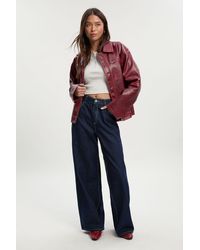 Boohoo - Mid Waist Loose Fit Skater Jean - Lyst
