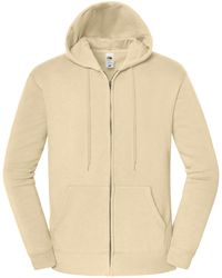 Fruit Of The Loom - Iconic Premium Full Zip Hoodie (Desert) - Lyst