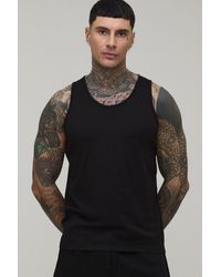 BoohooMAN - Tall 2 Pack Basic Regular Fit Vests - Lyst