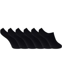 Sock Snob - 6 Pack Ladies Bamboo Liner Ankle Socks With Grip - Lyst