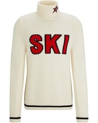 BOSS - Turtle Neck Long Sleeve Sweater - Lyst