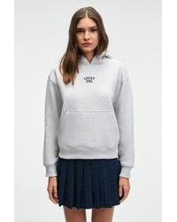 Grimelange - Oversized Hooded Printed Sweatshirt - Lyst