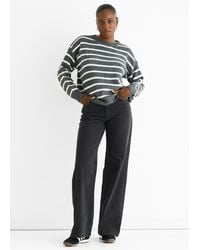 Gini London - Stripe Chunky Knit Oversized Jumper - Lyst