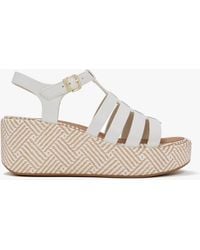 Fitflop - Platfforms Graphic Ankle Strap Sandals Urban Leather - Lyst