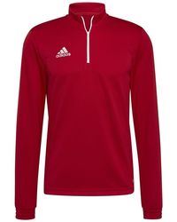 adidas - Funnel Neck Zip Long Sleeve Sweatshirt - Lyst