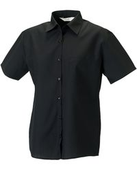 Russell - Collection /Ladies Poplin Easy-Care Short-Sleeved Formal Shirt - Lyst