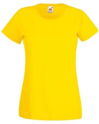 Fruit Of The Loom - Ladies/ Lady-Fit Valueweight Short Sleeve T-Shirt (Pack Of 5) () Cotton - Lyst