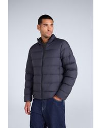 Mountain Warehouse - Lightweight Down Jacket Water Resistant Zip Up Hooded Puffer Winter Coat Polyamide - Lyst