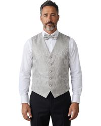 TruClothing - Paisley Floral 3 Piece Waistcoat Bow Tie Hankie Set - Lyst