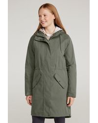 Mountain Warehouse - 'Polperro' Padded Jacket With Front Pockets Waterproof Coat Cotton - Lyst