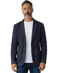 Infinity Leather - Italian Suede Blazer Jacket - Lyst