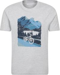 Mountain Warehouse - 'Bike' Tee Cotton T-Shirt Relaxed Fit Breathable Casual Tee - Lyst